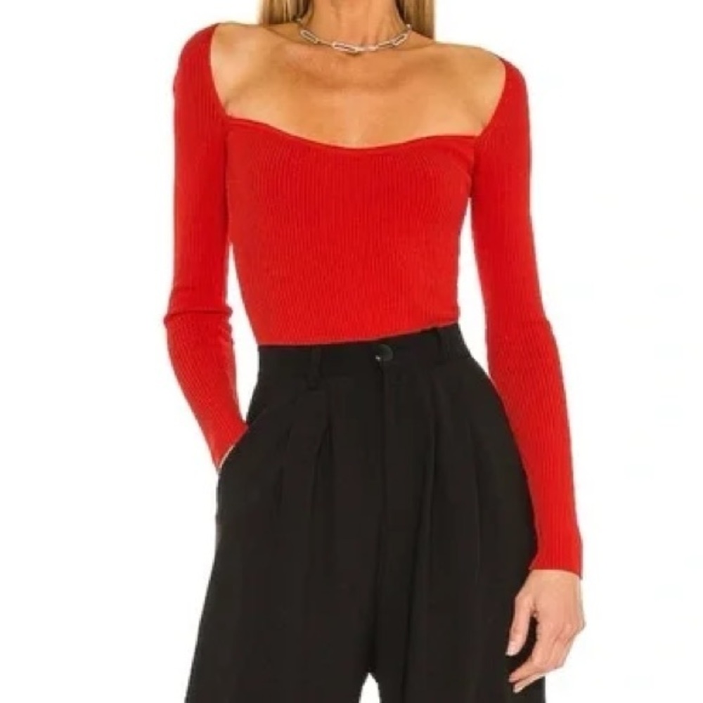 Superdown Naomi Sweetheart Bodysuit : XS